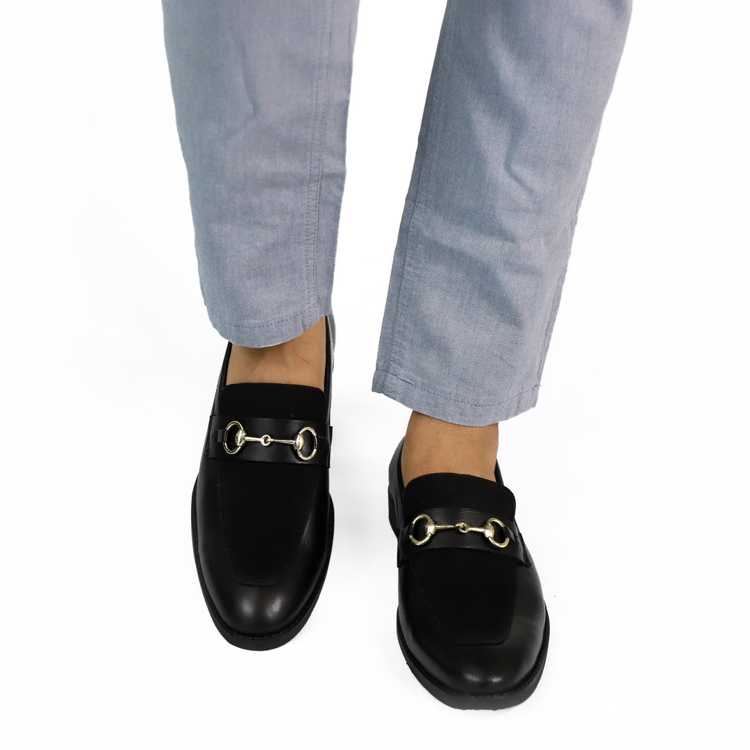 Black Presto Horsebit Loafers
