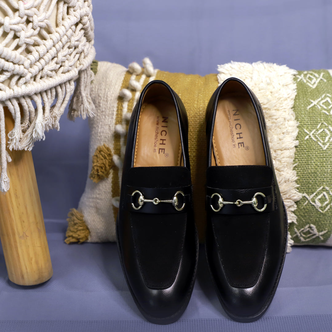 Black Presto Horsebit Loafers