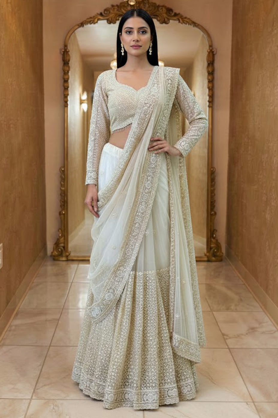 Priyanka Lehenga Saree