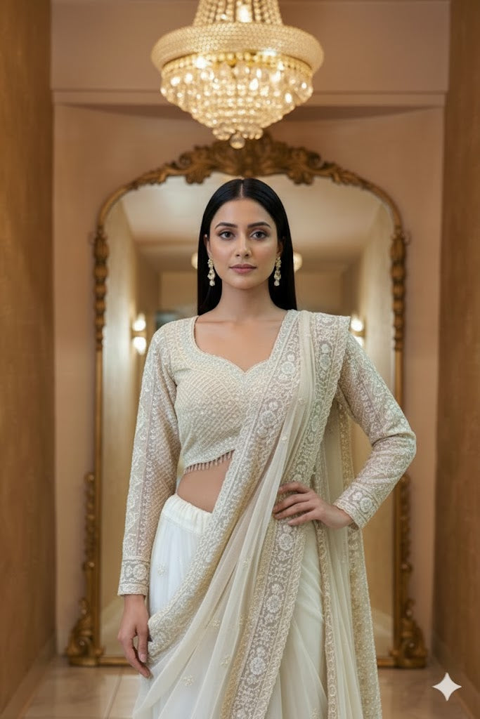 Priyanka Lehenga Saree