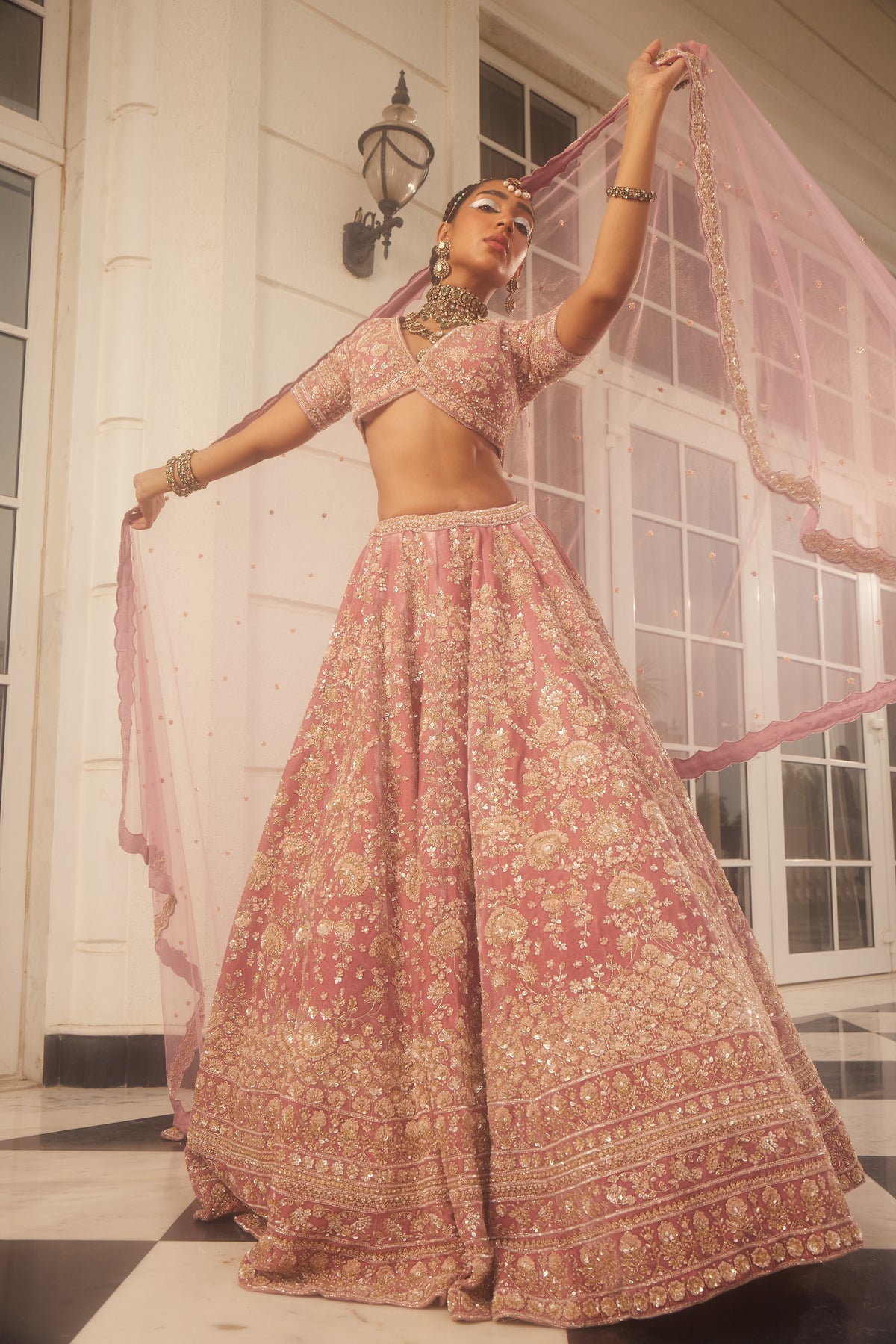 Kalighata - Kundan Lehenga
