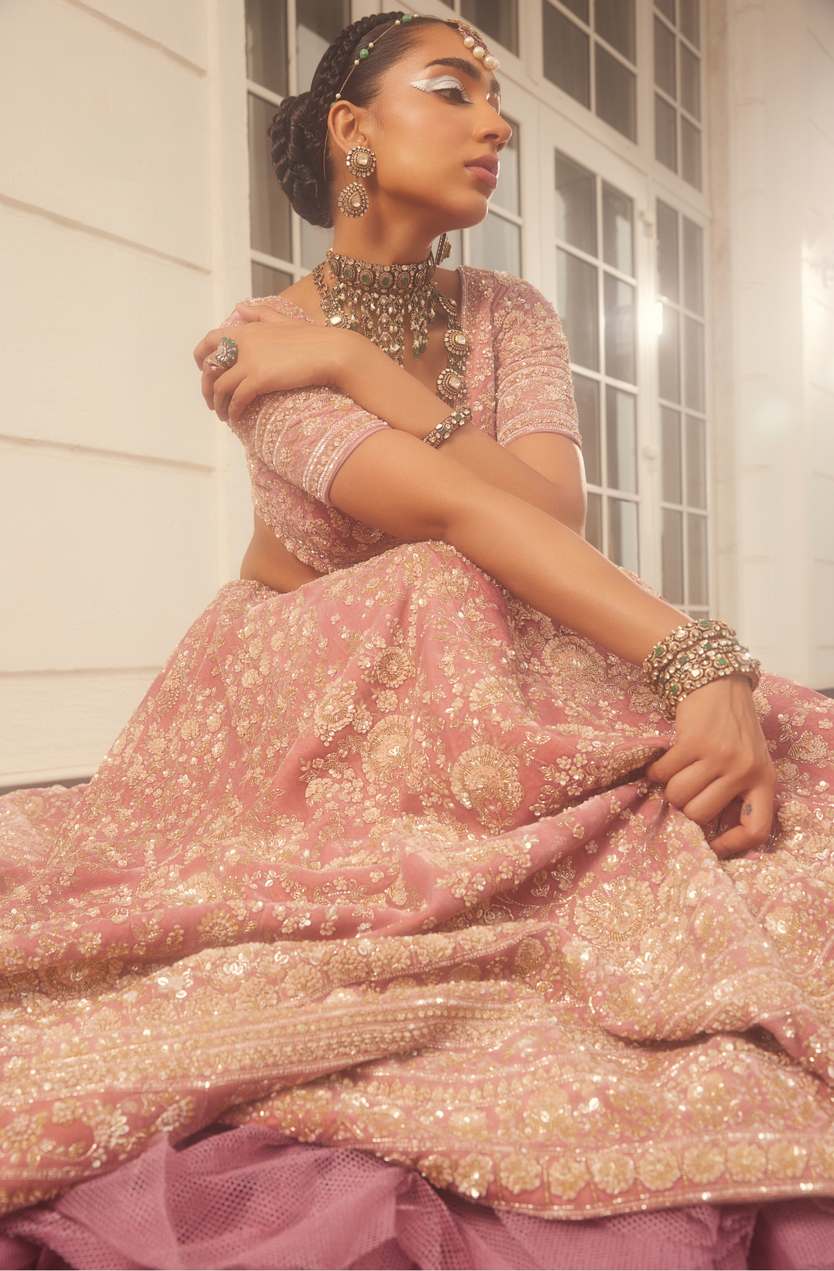 Kalighata - Kundan Lehenga