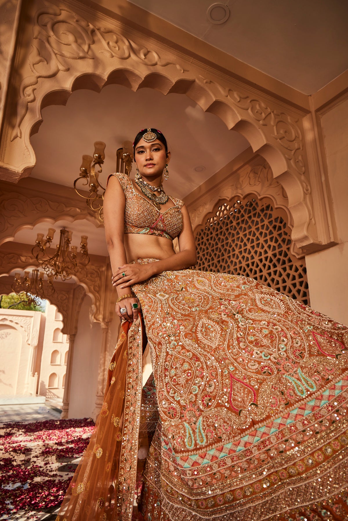Kalighata - Meghna Lehenga