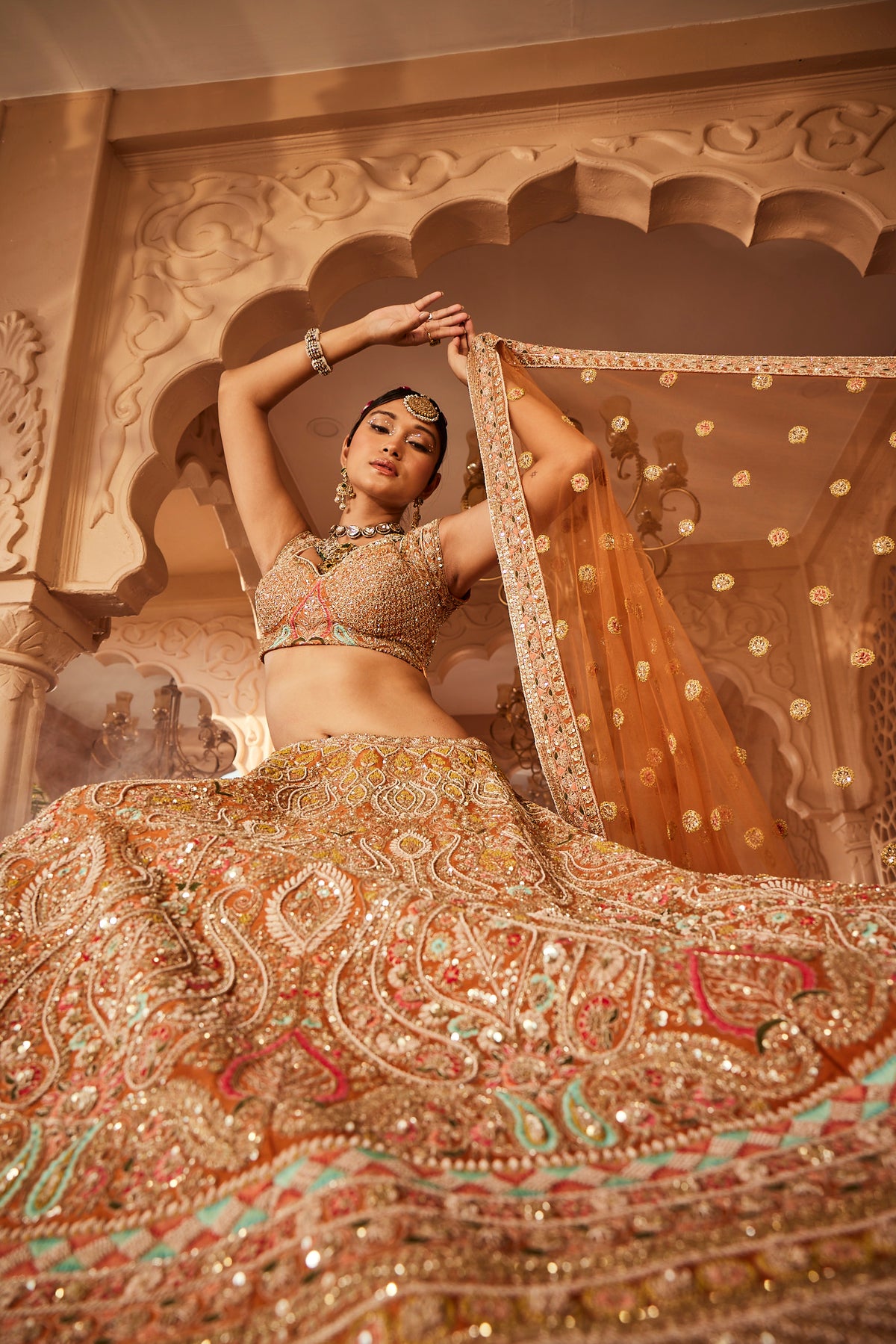 Kalighata - Meghna Lehenga