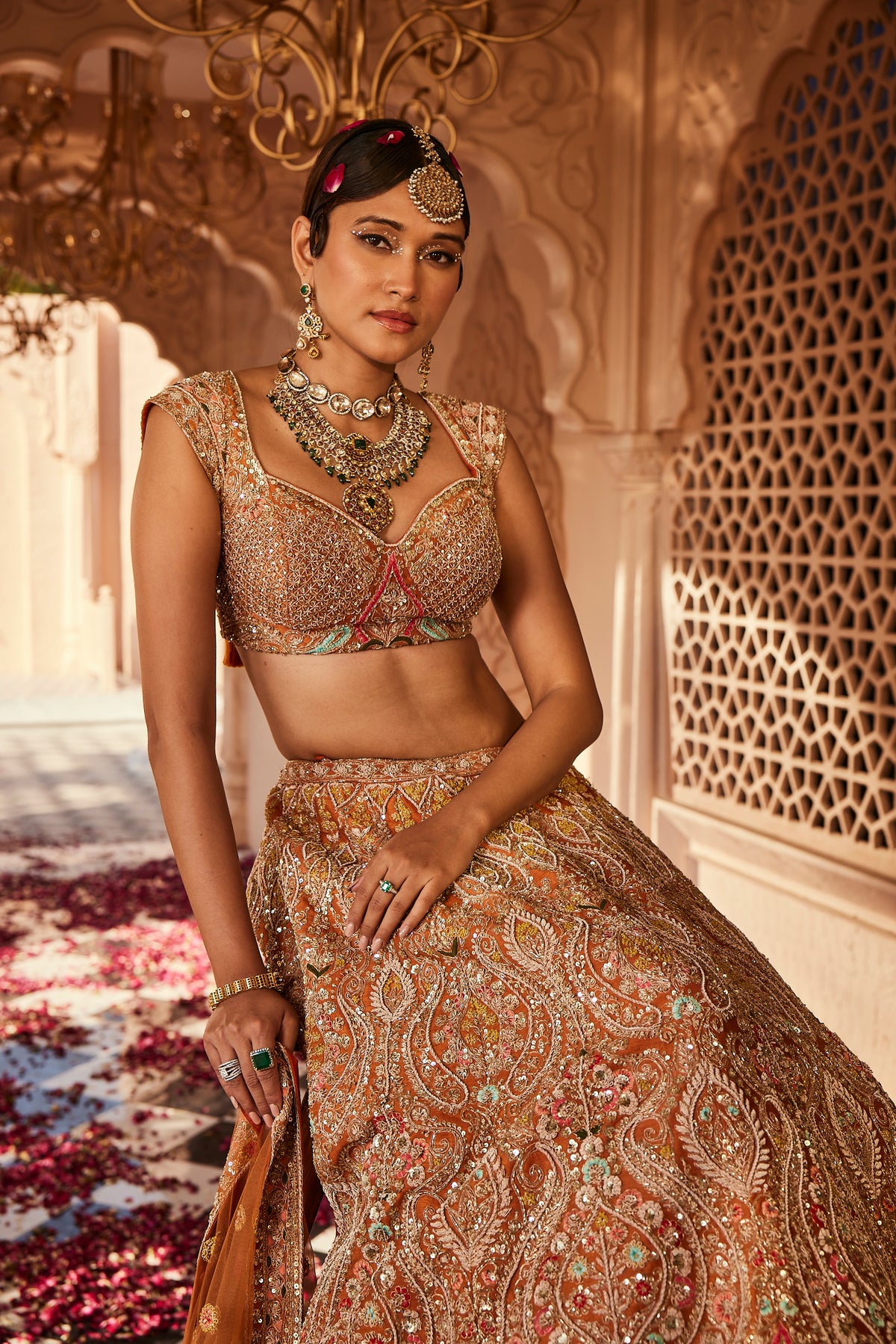Kalighata - Meghna Lehenga