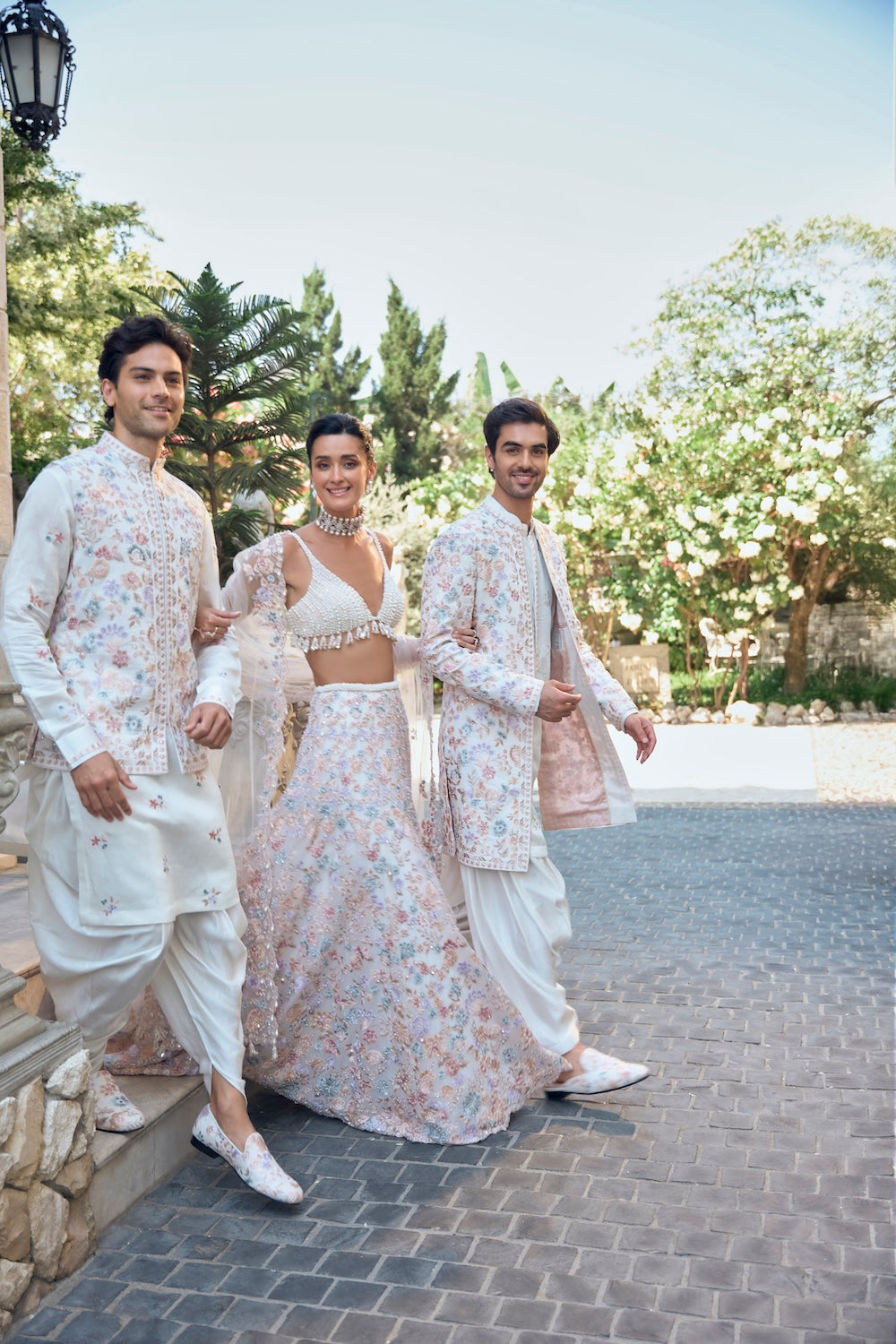 Seema Gujral - Multi-Coloured Bundi Set