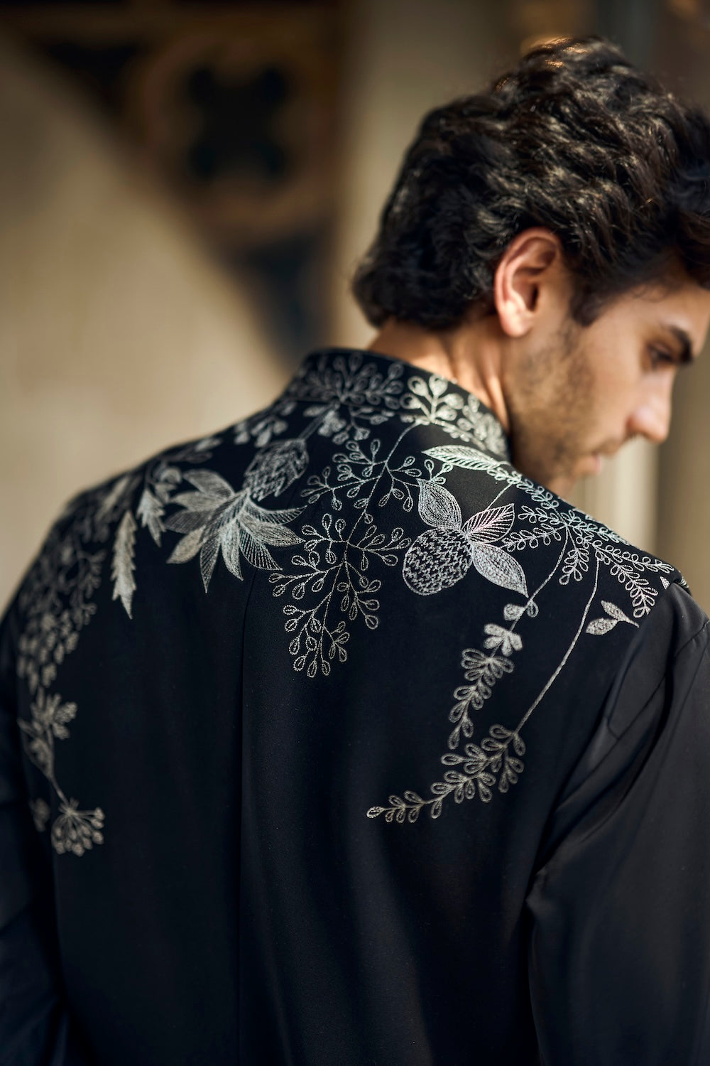 Seema Gujral - Black &amp; Silver Bundi Set