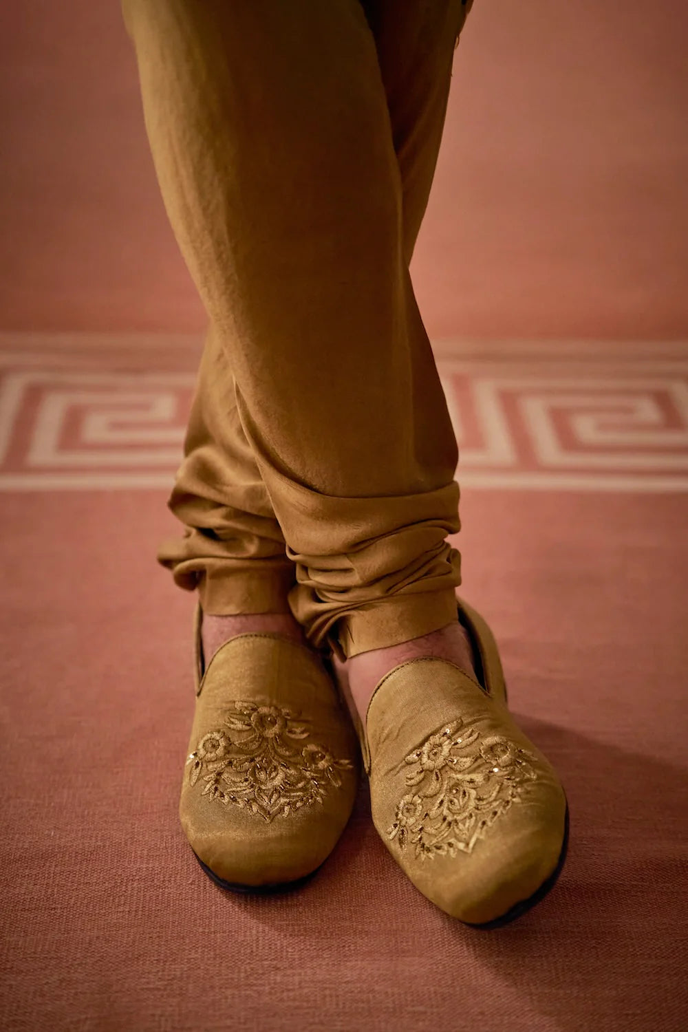 Seema Gujral - Antique Gold Sherwani Set