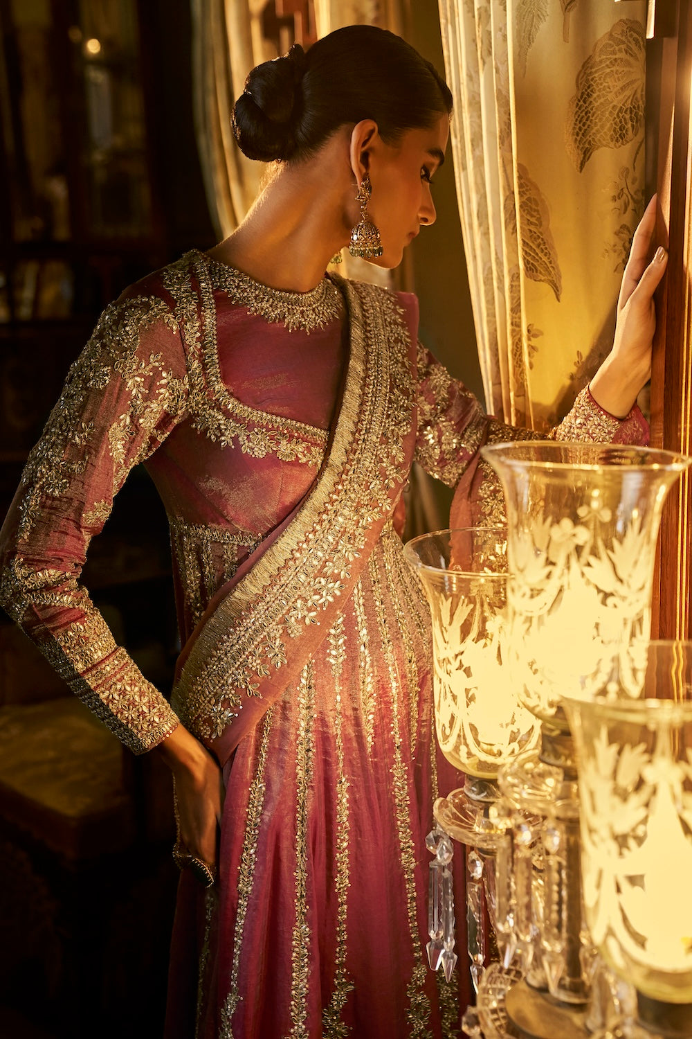 Seema Gujral - Red Gota Patti Sharara Set