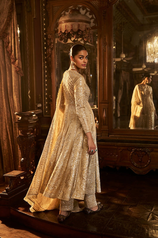 Seema Gujral - Sage Green Gota Patti Sharara Set