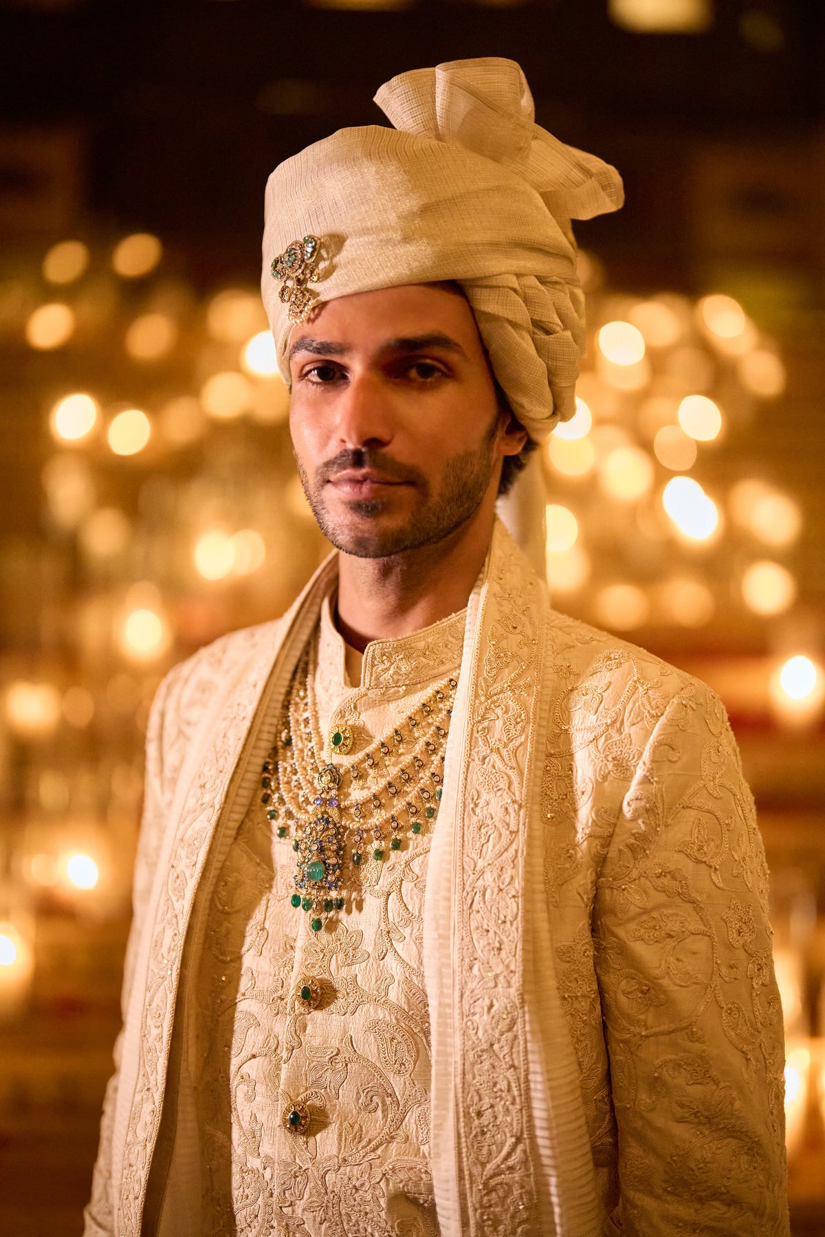 Seema Gujral - Ivory Sherwani Set