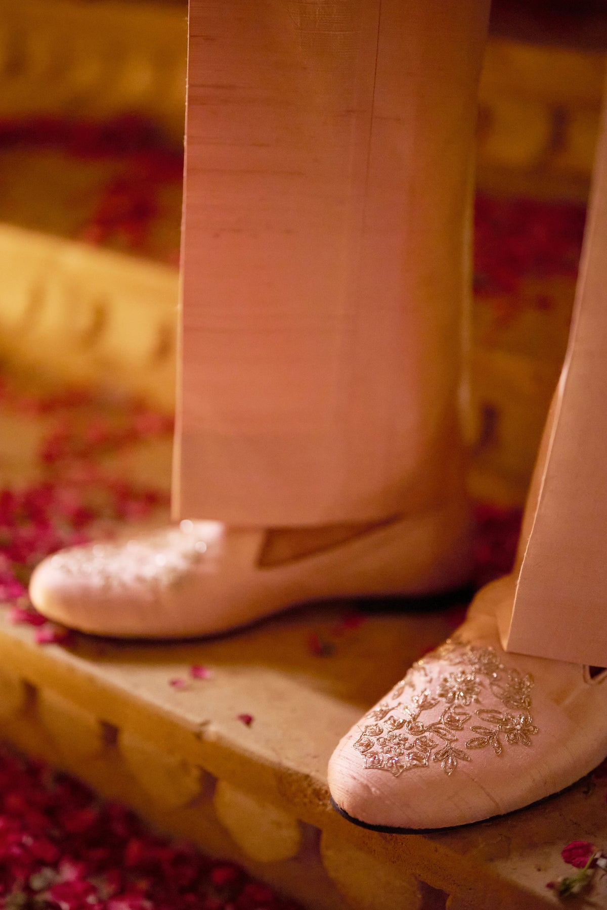Seema Gujral - Pink Zardosi Sherwani Set