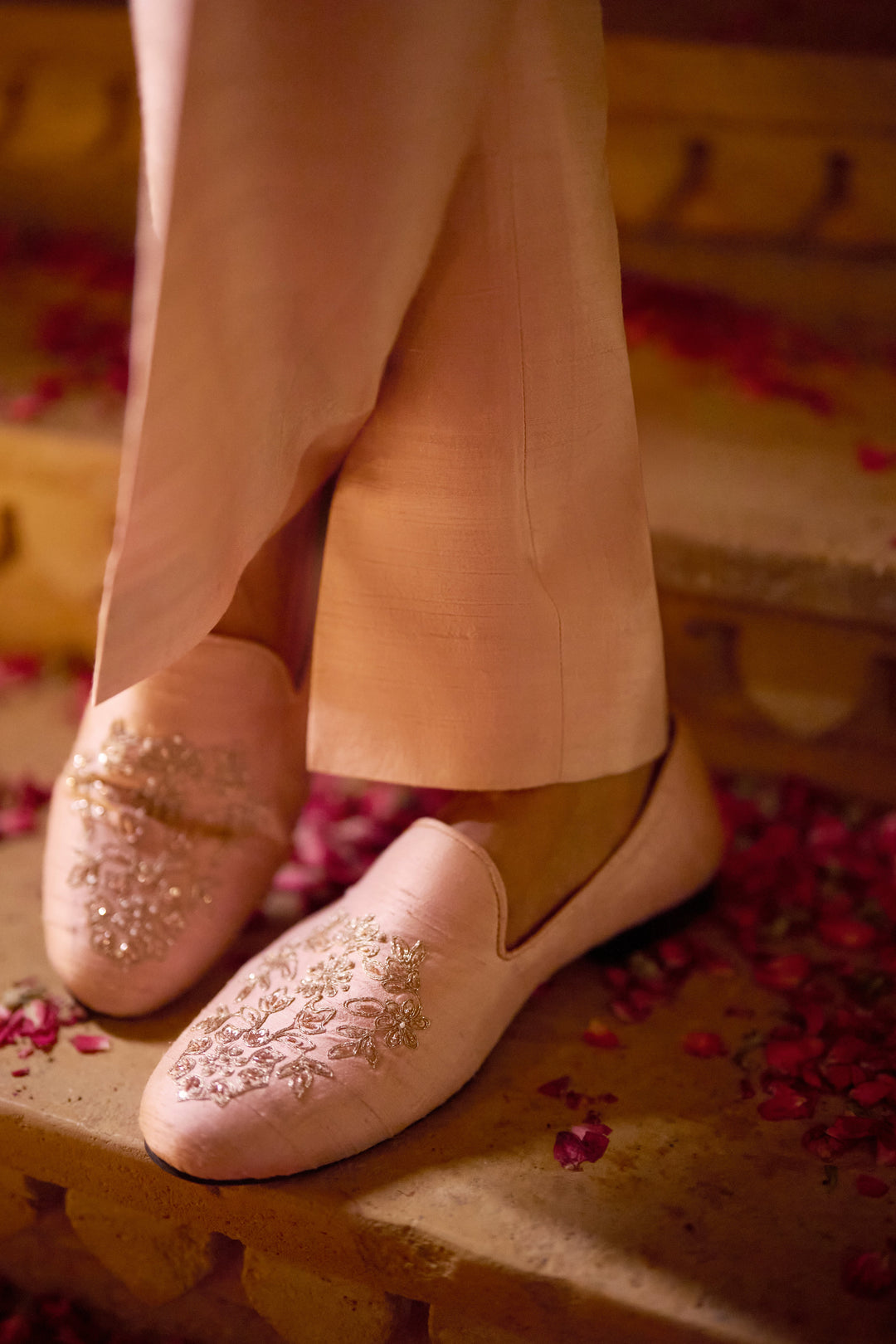Seema Gujral - Pink Zardosi Sherwani Set