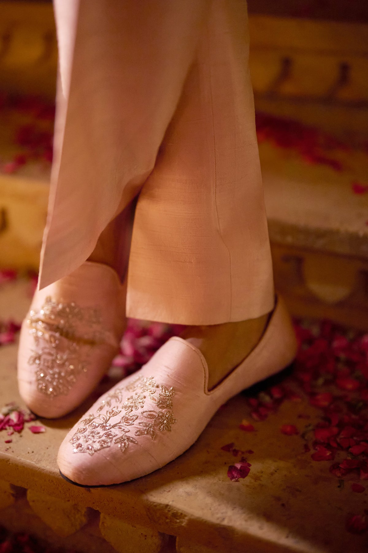 Seema Gujral - Pink Zardosi Sherwani Set