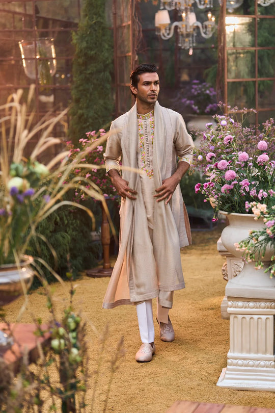 Seema Gujral - Greige Kurta Set