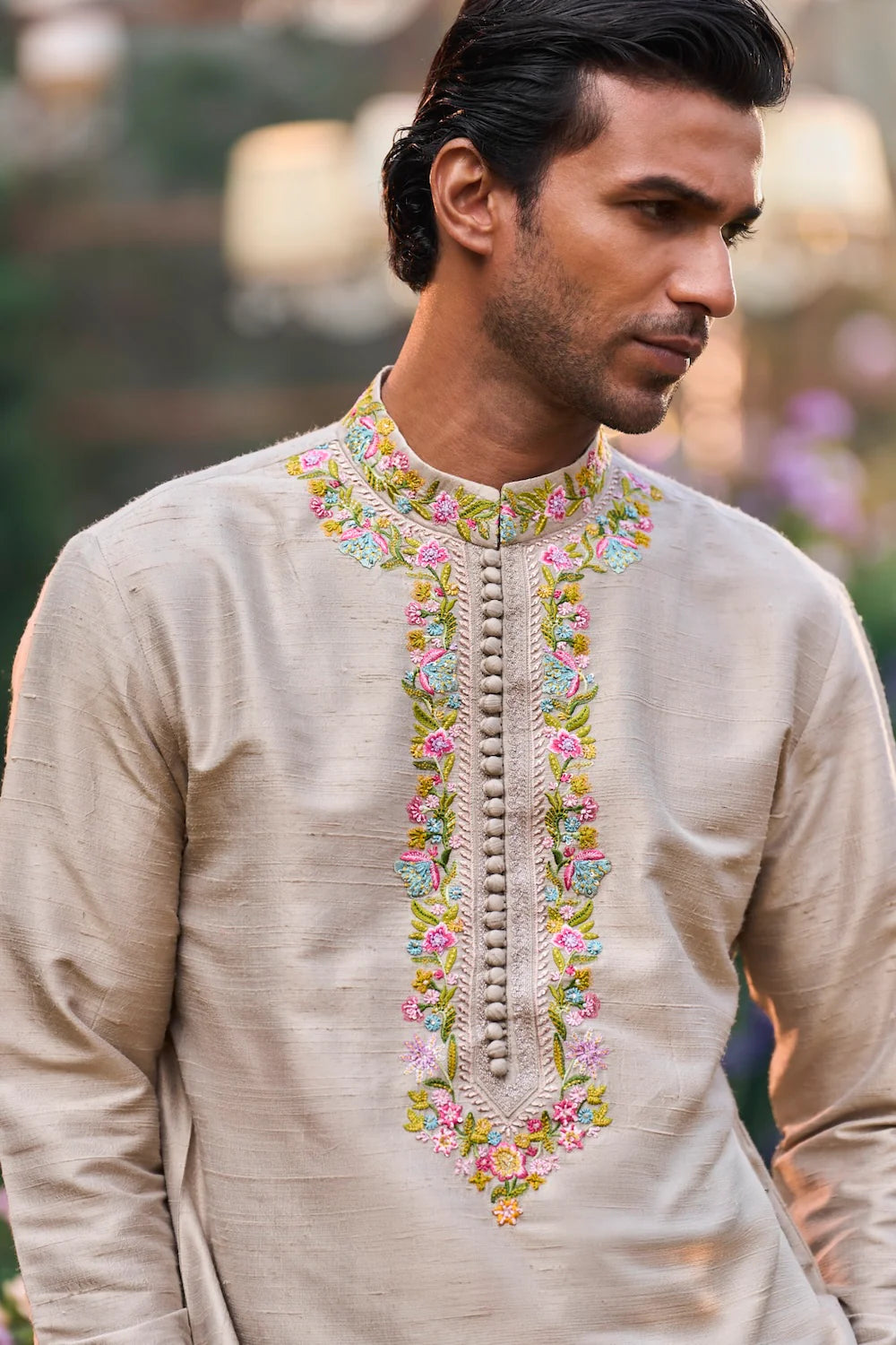 Seema Gujral - Greige Kurta Set