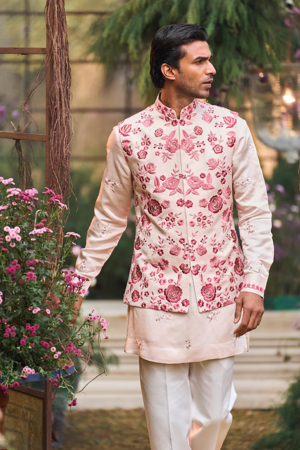 Seema Gujral - Ruby Bundi Set