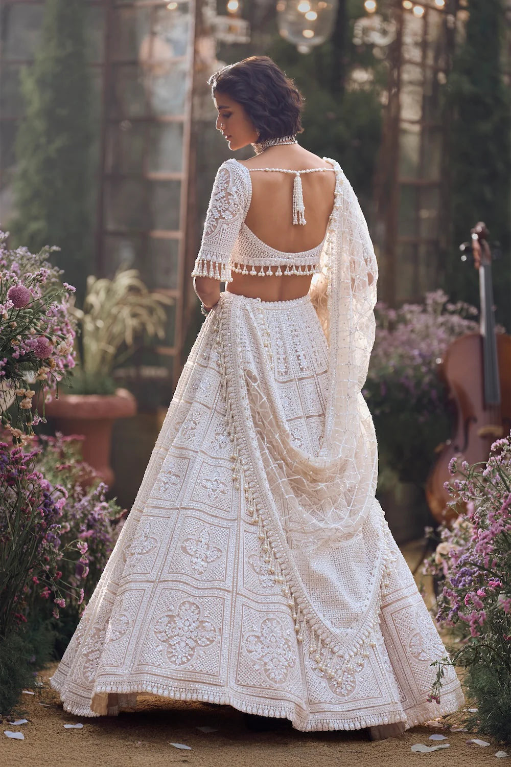 Seema Gujral - Geometric Lehenga Set