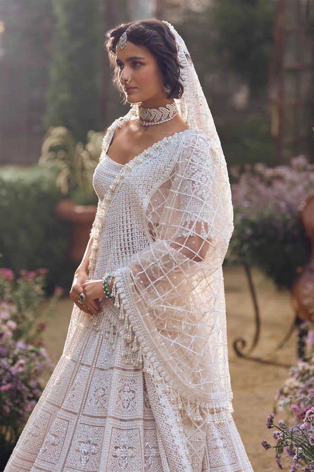 Seema Gujral - Geometric Lehenga Set