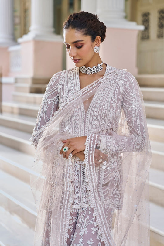 Seema Gujral - Mauve Dori Sharara Set