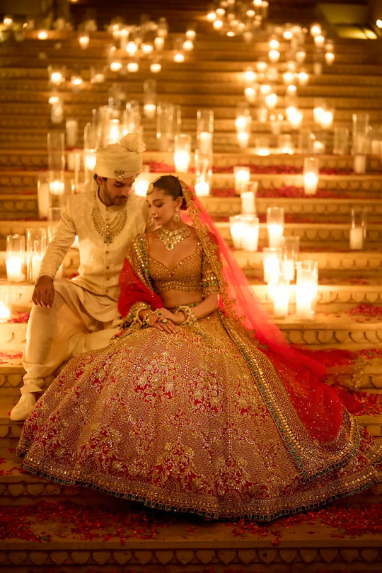 Seema Gujral - Ivory Sherwani Set