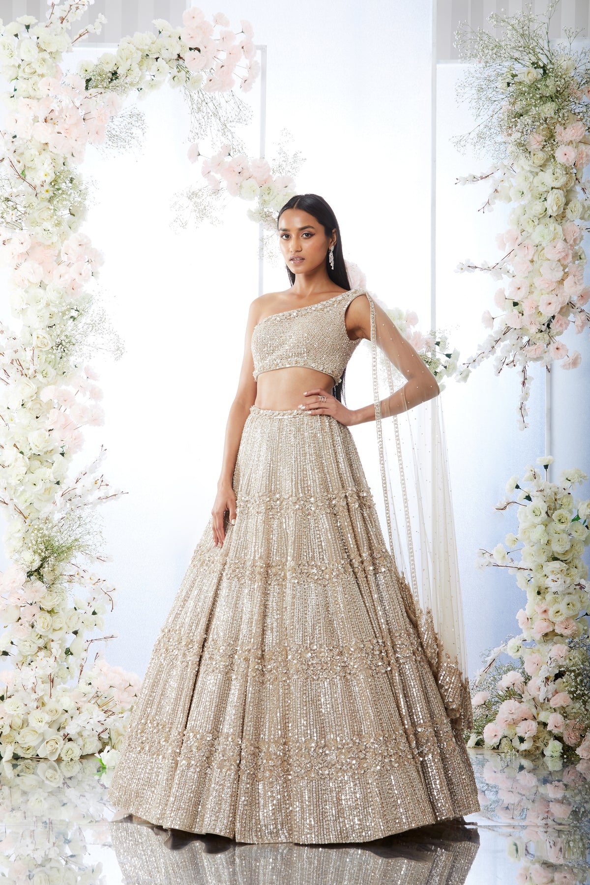 Seema Gujral - Champgane Sequin Lehenga Set