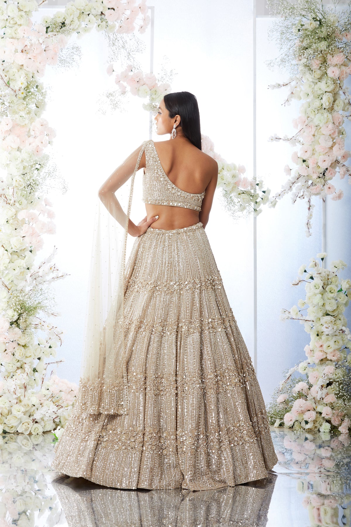 Seema Gujral - Champgane Sequin Lehenga Set