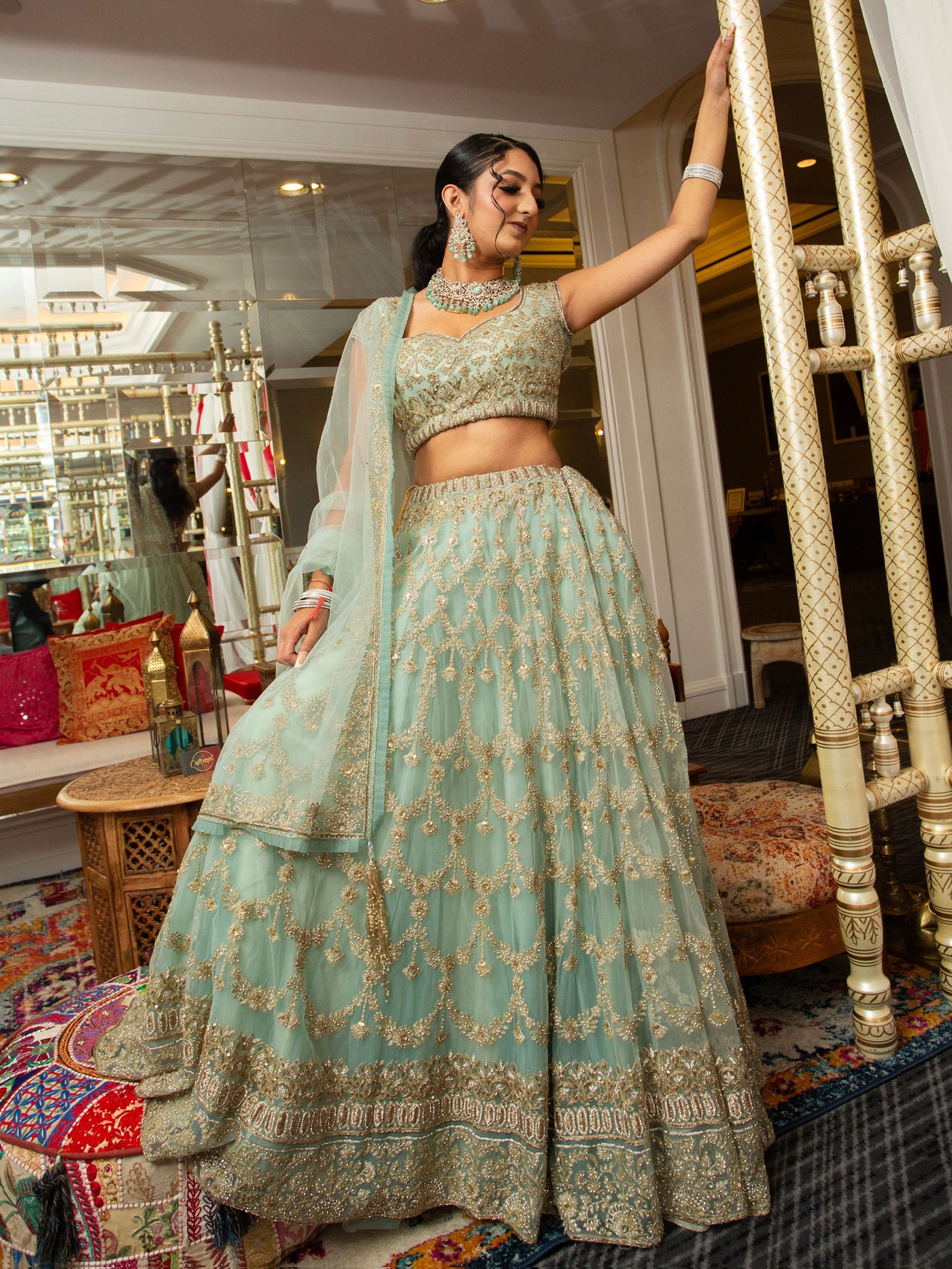 Emerald Lehenga
