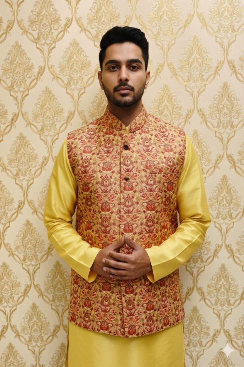 Sarthak Sherwani Jacket & Kurta Set