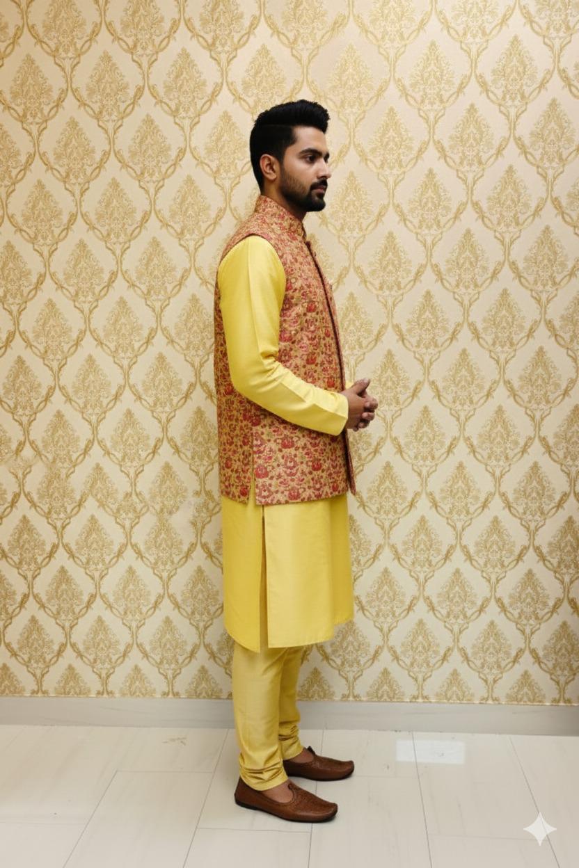 Sarthak Sherwani Jacket & Kurta Set