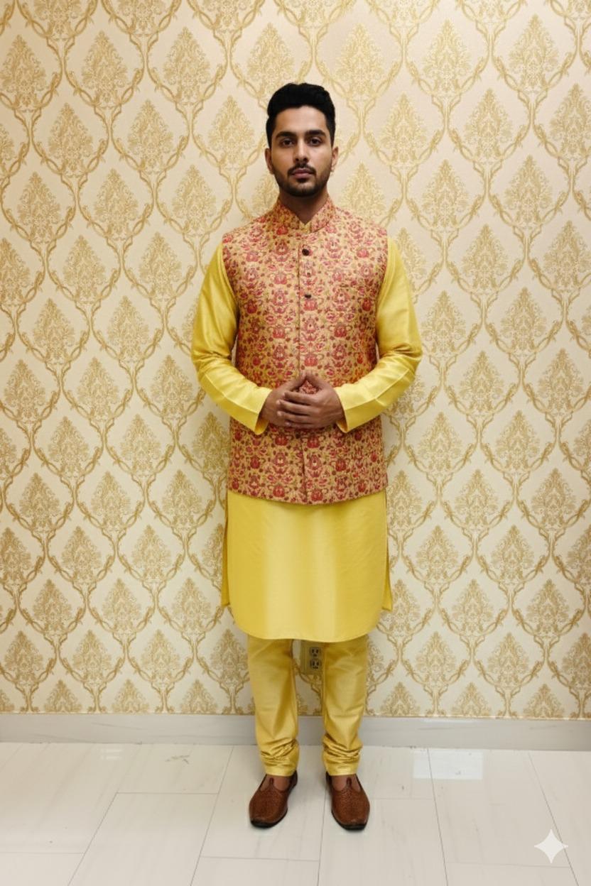 Sarthak Sherwani Jacket &amp; Kurta Set