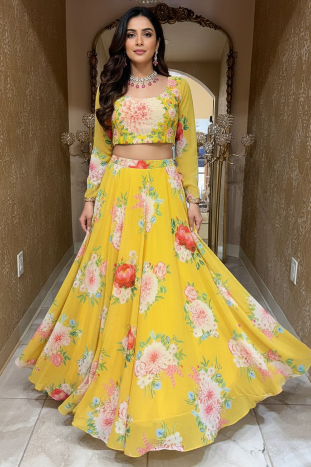 Chehek Lehenga