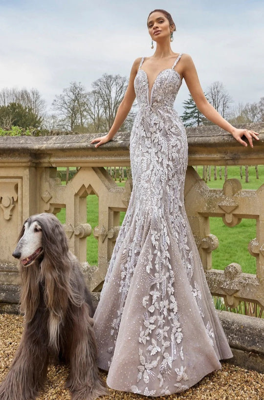 Seema Gujral - Nude Silver Gown