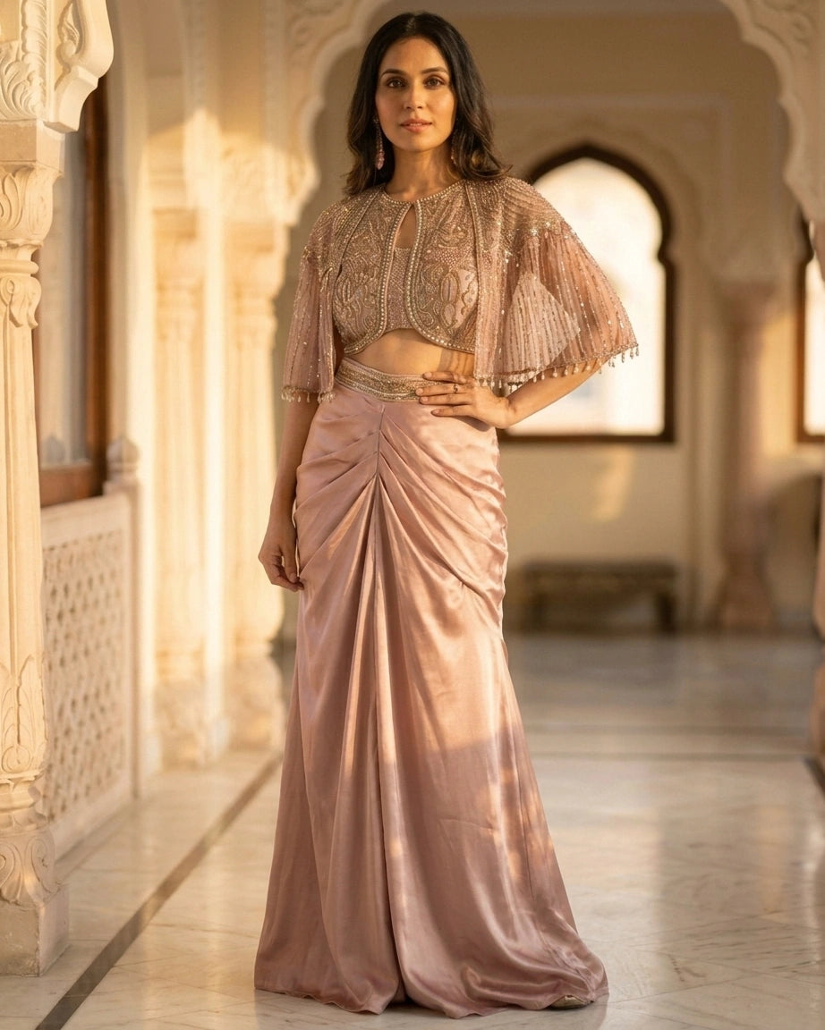 Siya Saree with Cape Blouse