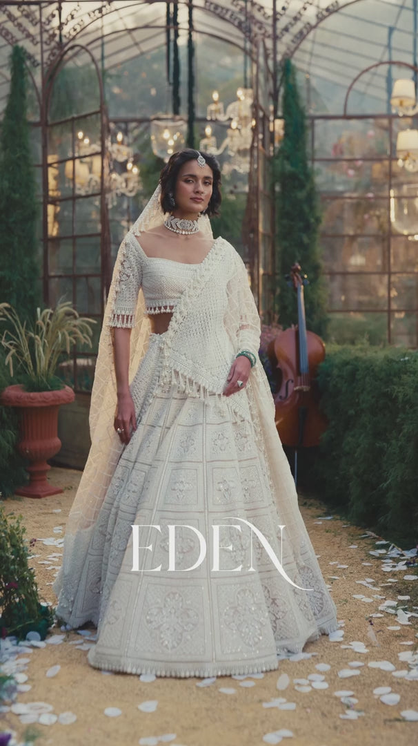 Seema Gujral - Geometric Lehenga Set