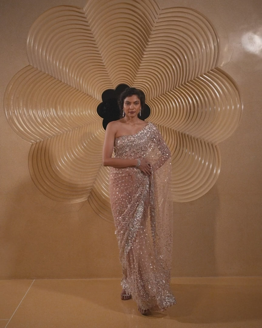 Seema Gujral - Sequin Net Saree