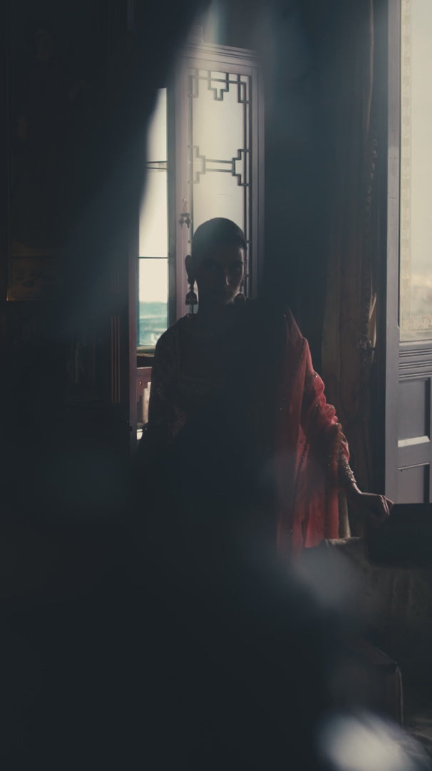 Seema Gujral - Red Gota Patti Sharara Set