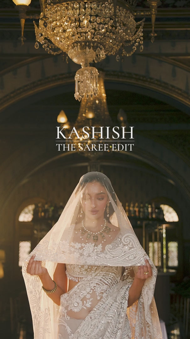 Seema Gujral - Nude Dori Saree