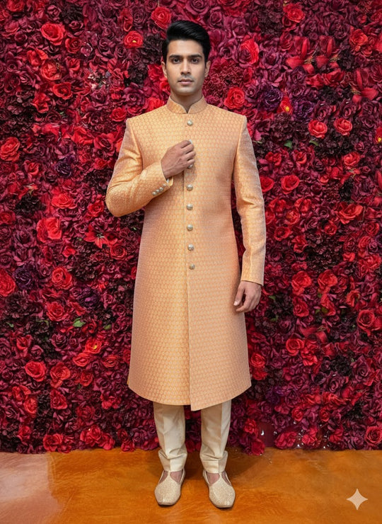 Rustic Orange sherwani