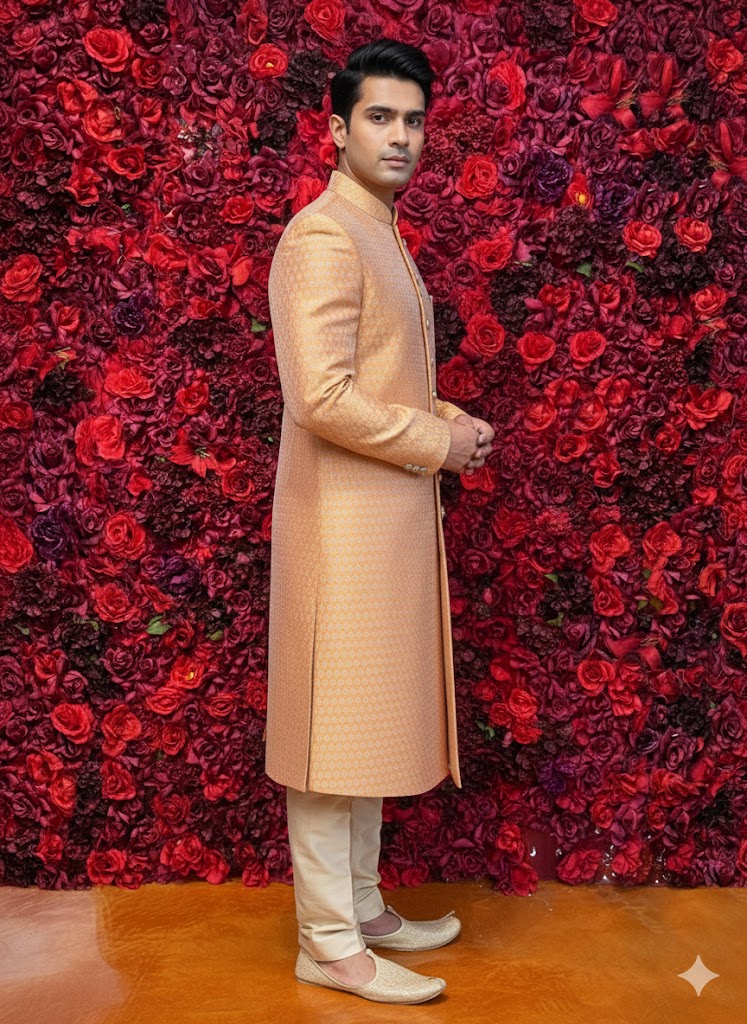 Rustic Orange sherwani
