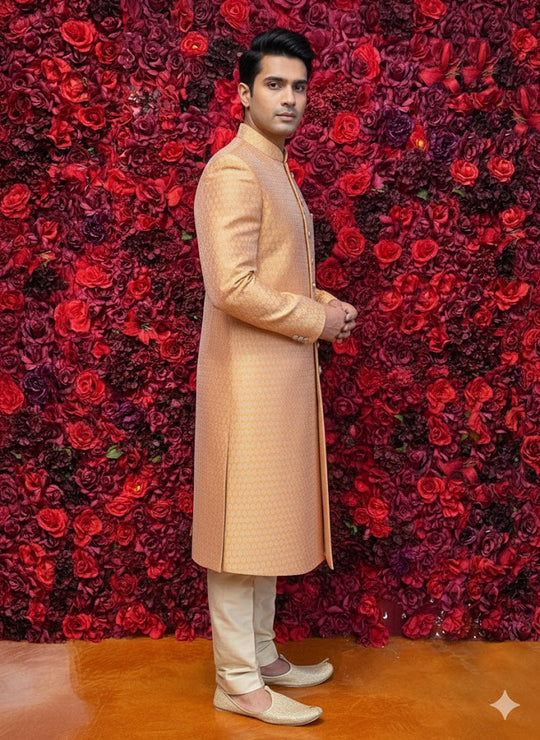 Rustic Orange sherwani