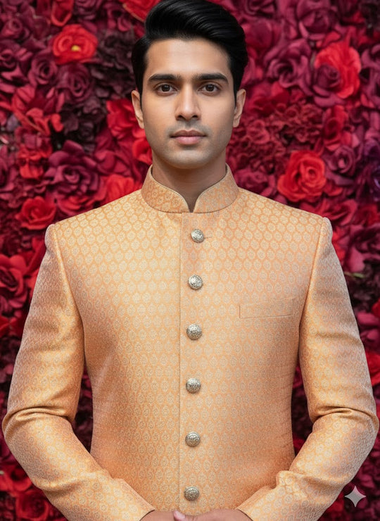 Rustic Orange sherwani