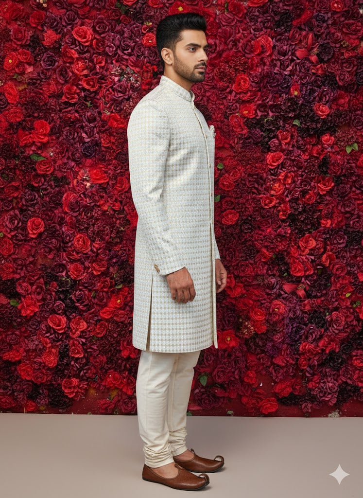 Blue Gold sherwani