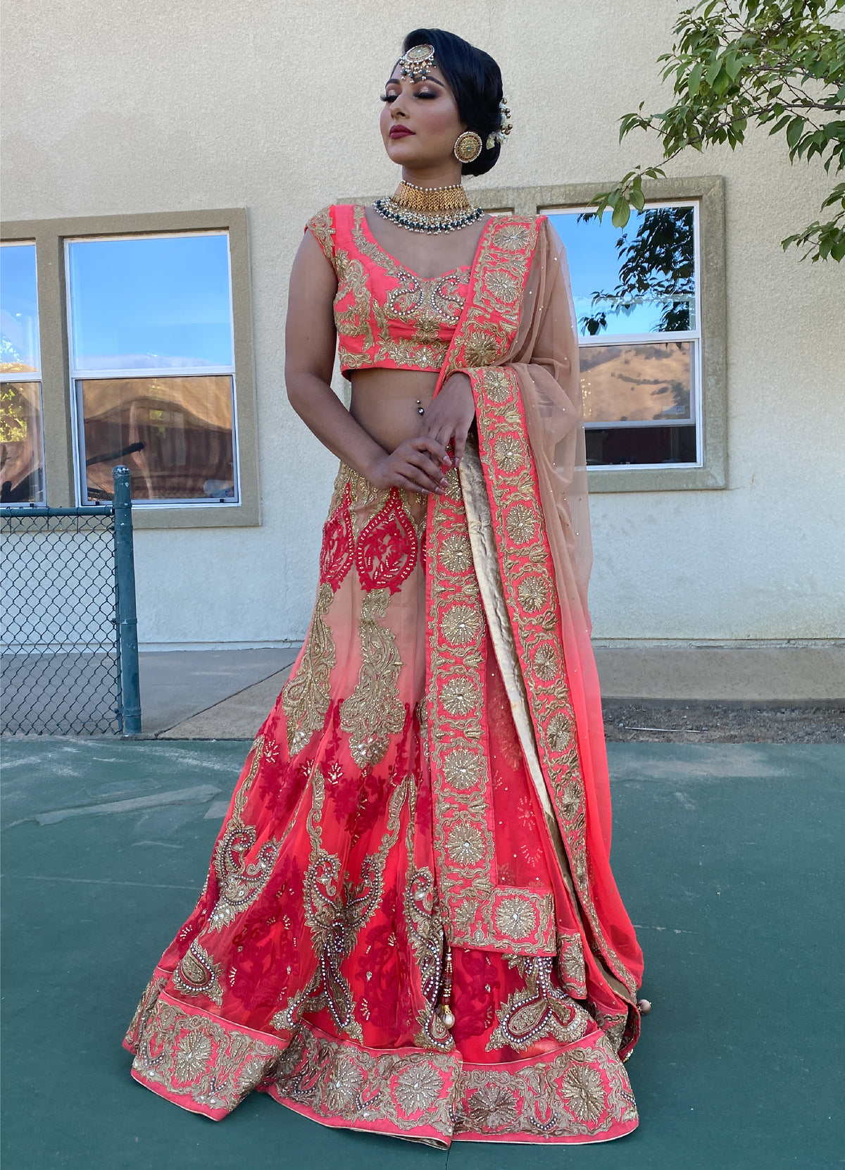 Ombre Lehenga
