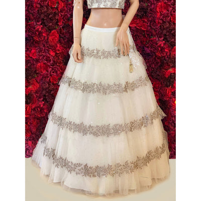White Amber Lehenga
