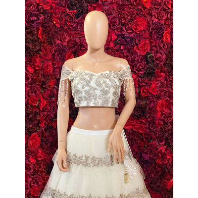 White Amber Lehenga