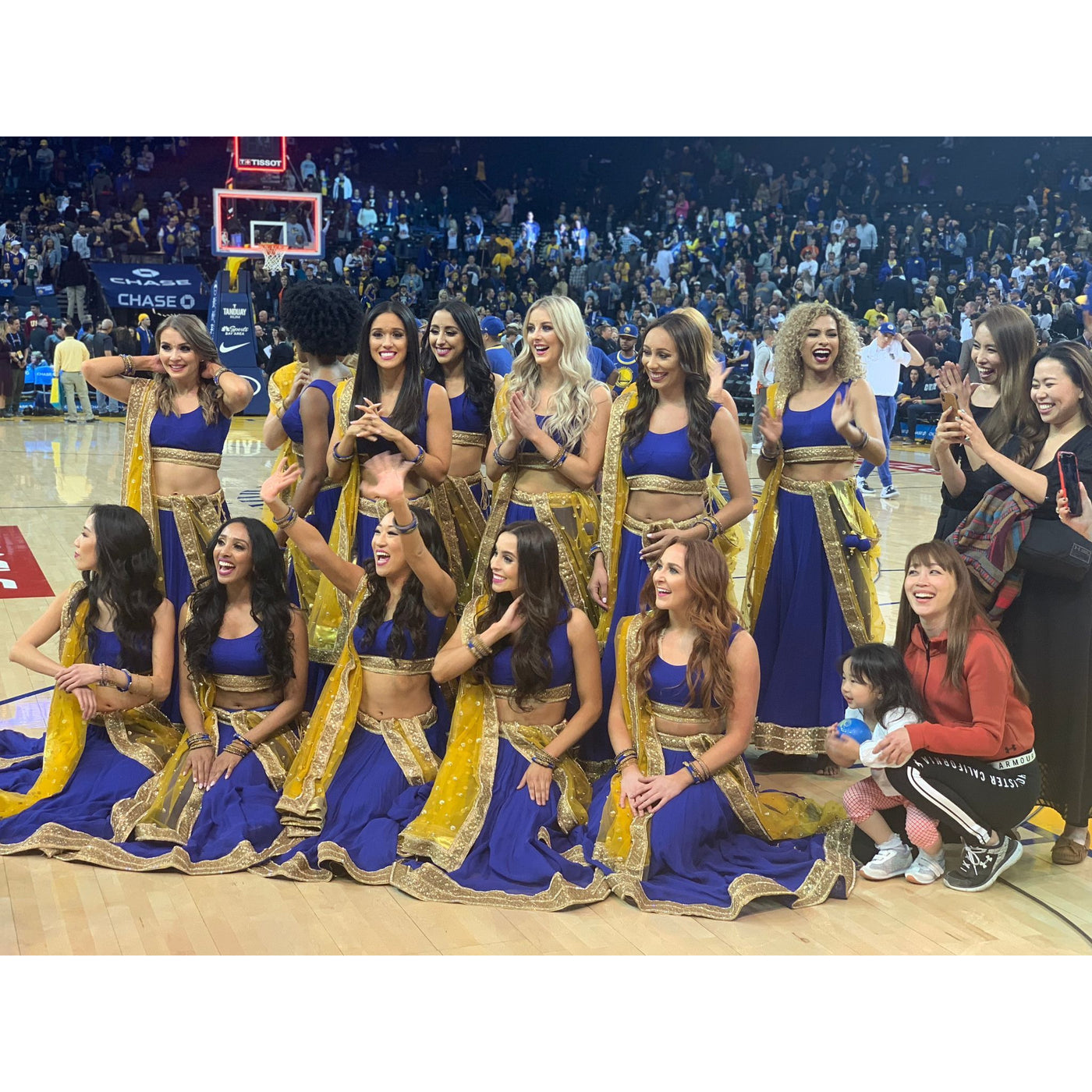 Warriors Cheerleaders Lehengas