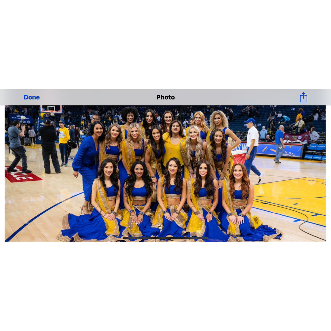 Warriors Cheerleaders Lehengas