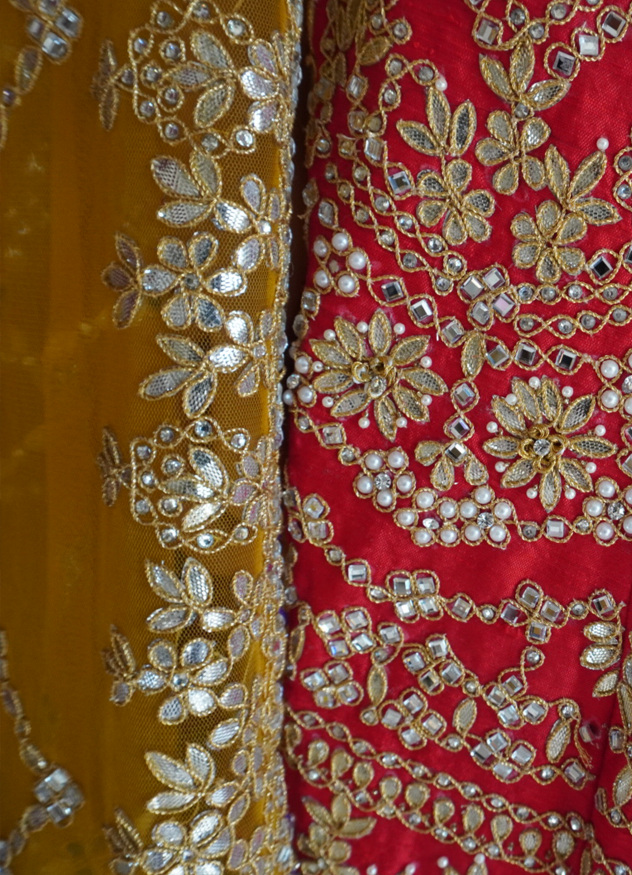 Brown Lucknowi Thread and Sequins work Mastani Styled Long Top Lehenga –  Seasons Chennai