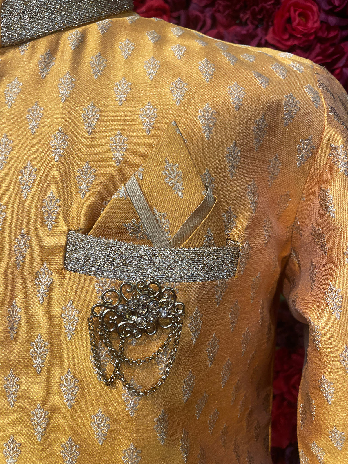Amber Yellow sherwani